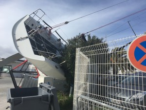 Farr 40 droped from craddle